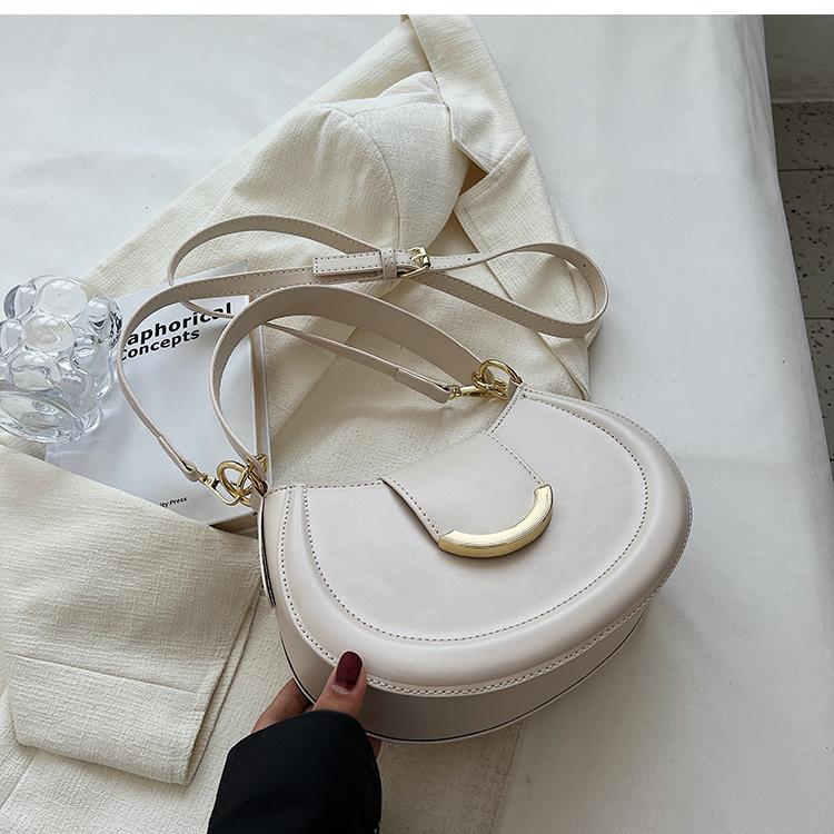 Women's Fashion Plain PU Leather Texture Small Square Bag