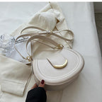 Women's Fashion Plain PU Leather Texture Small Square Bag