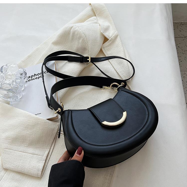 Women's Fashion Plain PU Leather Texture Small Square Bag