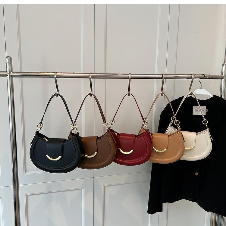 Women's Fashion Plain PU Leather Texture Small Square Bag