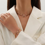 Butterfly Necklace Set Simple Elegant Nice Daily Wear Jewelry