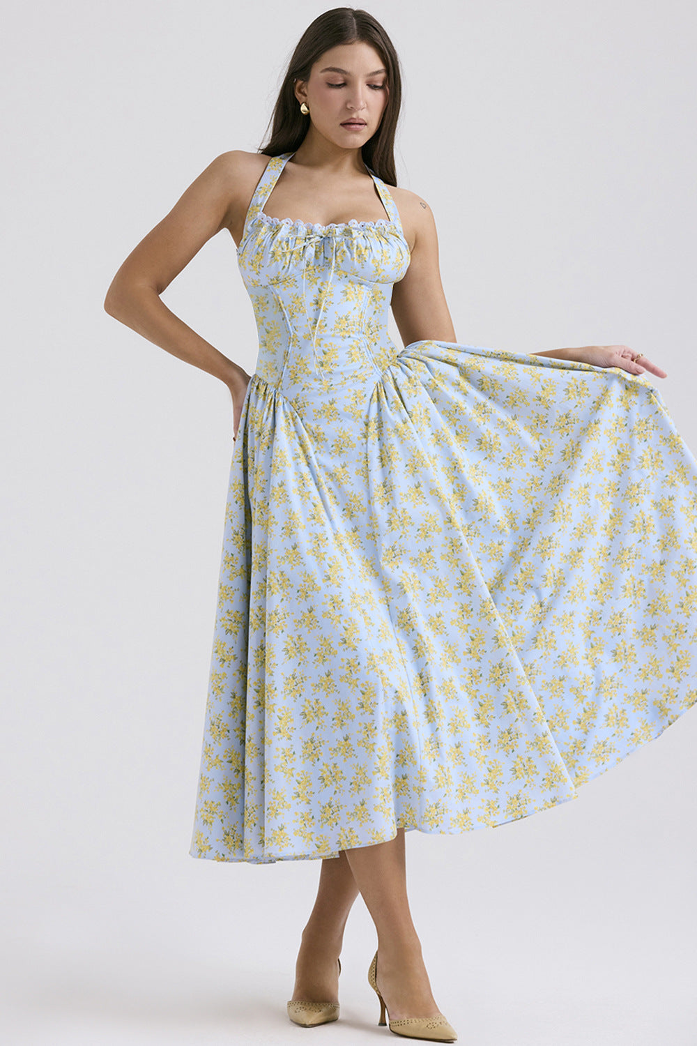 Women’s Gown for summer Casual Womenswear Floral Comfort