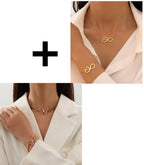 Forever Plus Schmetterlings-Halsketten-Set
