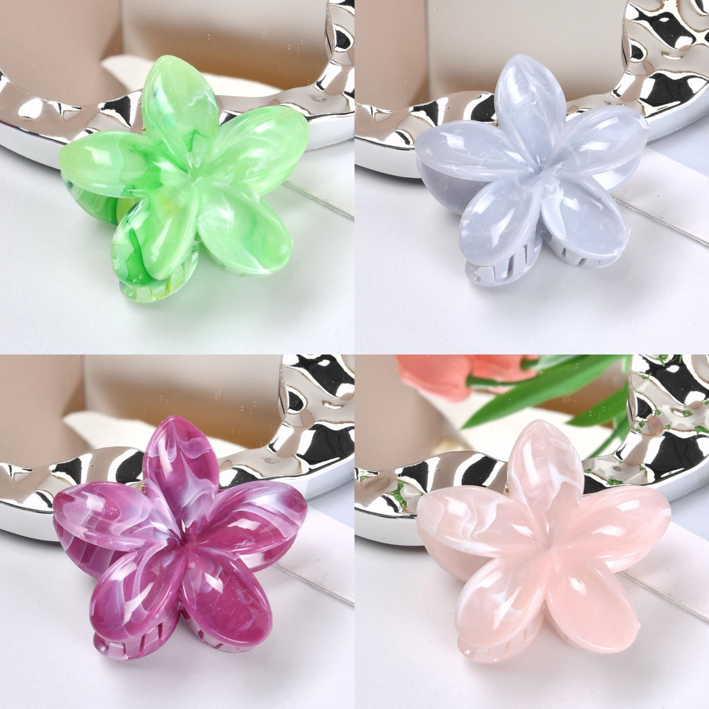 1-4 Pcs Flower Claw Hair Clips for Women
